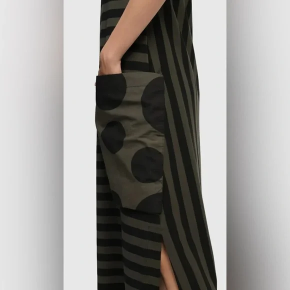 NWT ALEMBIKA URBAN MAXI TANKDRESS, KHAKI